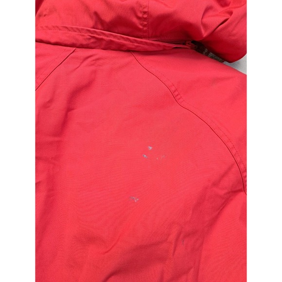 Vtg 80s WOOLRICH Wool Plaid Lined Red RAIN JACKET Windbreaker Coat Sz L - Picture 9 of 9
